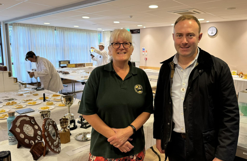 Blake Stephenson MP at the Bedfordshire Beekeepers Honey Festival