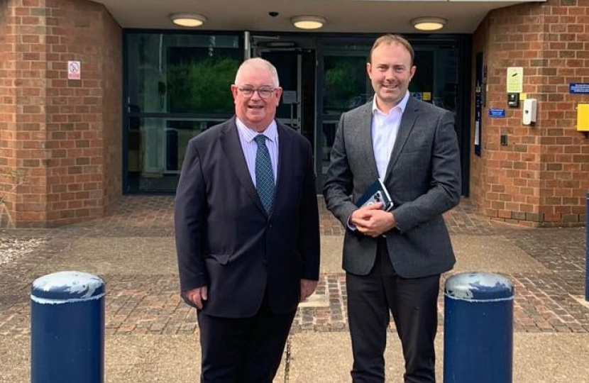 Blake Stephenson MP meeting PCC John Tizzard