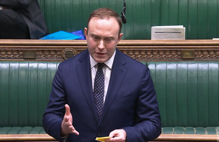 Blake Stephenson MP quizzing the Government on Universal Studios in the House of Commons