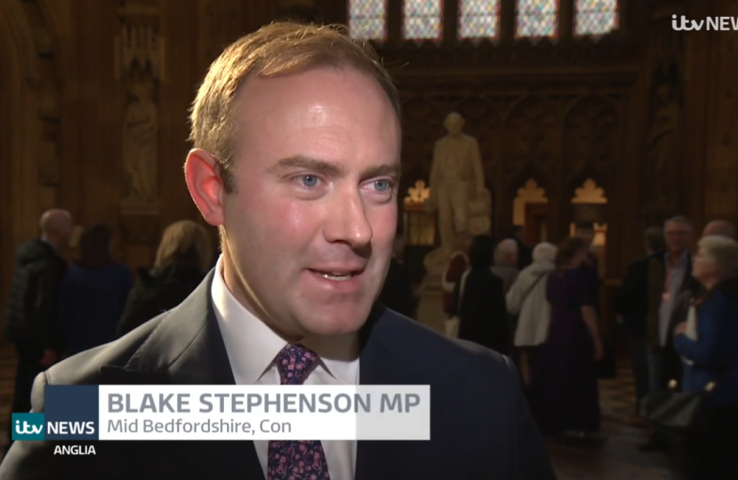 Blake Stephenson MP On ITV Anglia