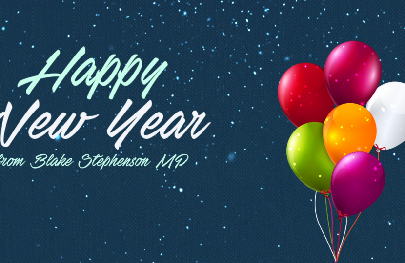 Happy New Year from Blake Stephenson MP