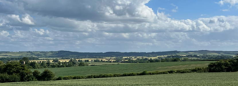 View from Gravenhurst towards the proposed development