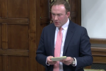 Blake Stephenson MP leading a Westminster Hall debate on tourism in Bedfordshire