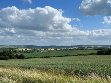 View from Gravenhurst towards the proposed development