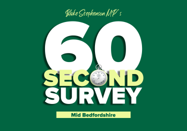 Blake Stephenson MP's Sixty Second Survey