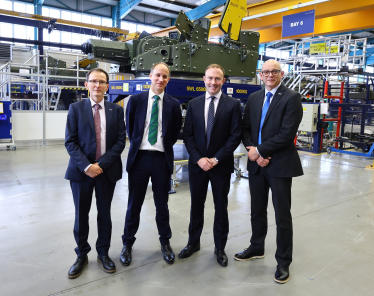 Blake Stephenson MP at Lockheed Martin's Ampthill site