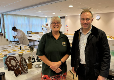 Blake Stephenson MP at the Bedfordshire Beekeepers Honey Festival