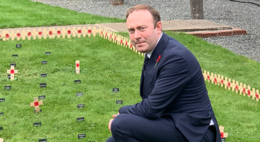 Blake Stephenson MP at the Constituency Garden of Remembrance