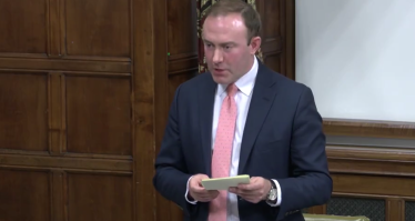 Blake Stephenson MP leading a Westminster Hall debate on tourism in Bedfordshire