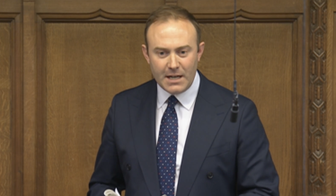 Blake Stephenson MP asking a question in the House of Commons