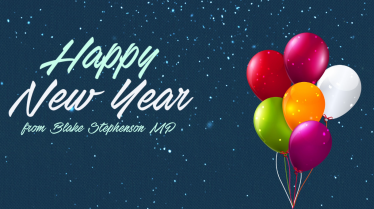 Happy New Year from Blake Stephenson MP