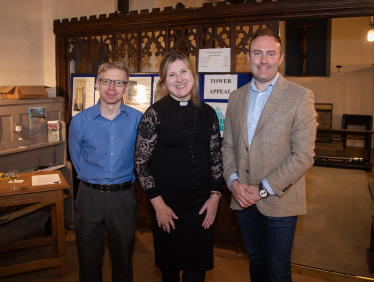 Blake Stephenson MP at St Botolph's Church in Aspley Guise